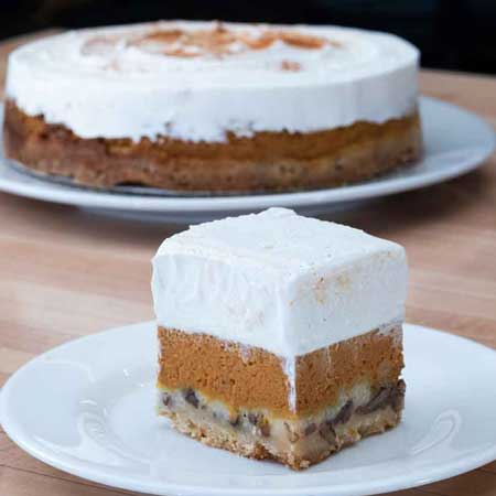 Pumpkin Crunch Cake & Square