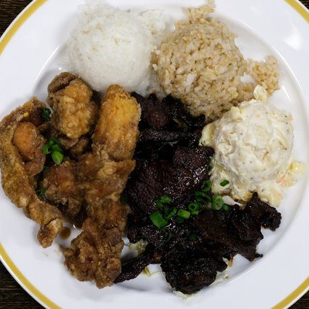 The Alley Mix Plate with Tasty Chicken and Boneless Kalbi