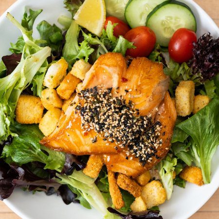 Teriyaki Salmon Salad